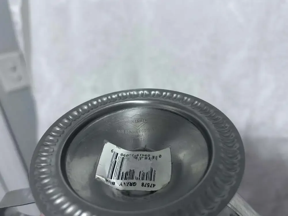 Vollrath 47578 18/8 Stainless Steel Gadroon Base Gravy Boat